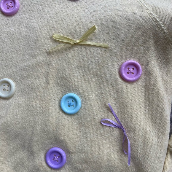 Girls Vintage Easter Spring Pastel Sweatshirt - Picture 3 of 7